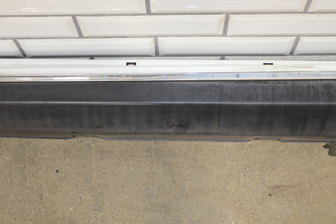 2013 Tesla Model S P85 Left Rocker Molding Pearl White PPSW