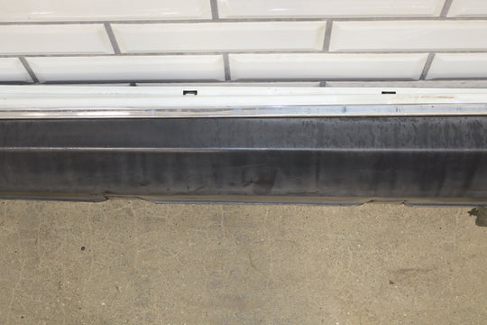 2013 Tesla Model S P85 Left Rocker Molding Pearl White PPSW