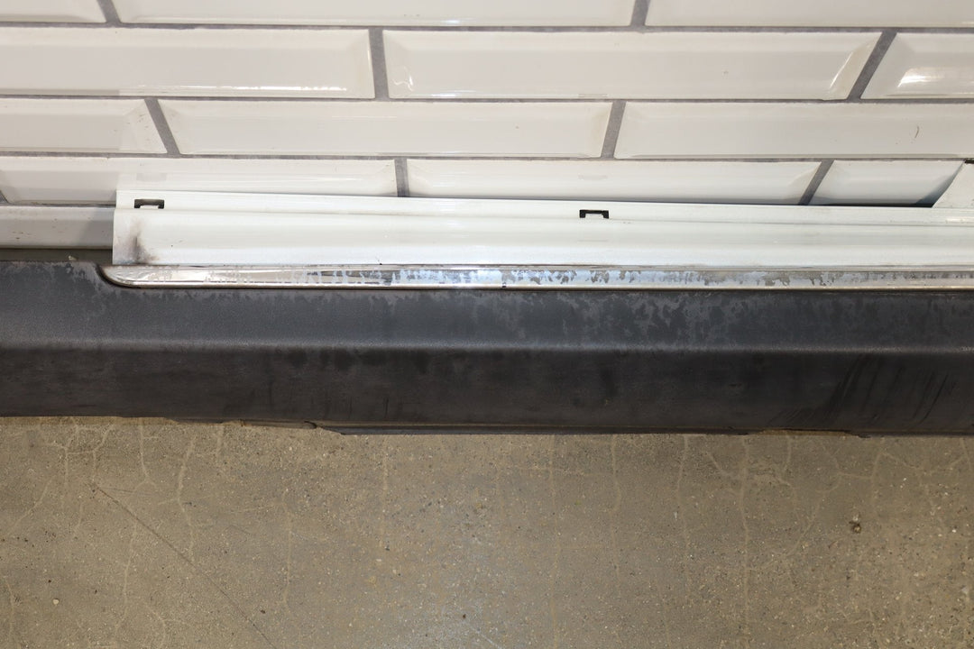 2013 Tesla Model S P85 Left Rocker Molding Pearl White PPSW