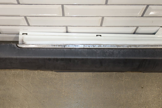 2013 Tesla Model S P85 Left Rocker Molding Pearl White PPSW