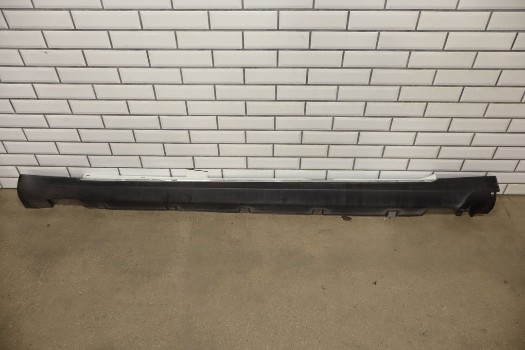 2013 Tesla Model S P85 Left Rocker Molding Pearl White PPSW