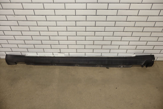 2013 Tesla Model S P85 Left Rocker Molding Pearl White PPSW