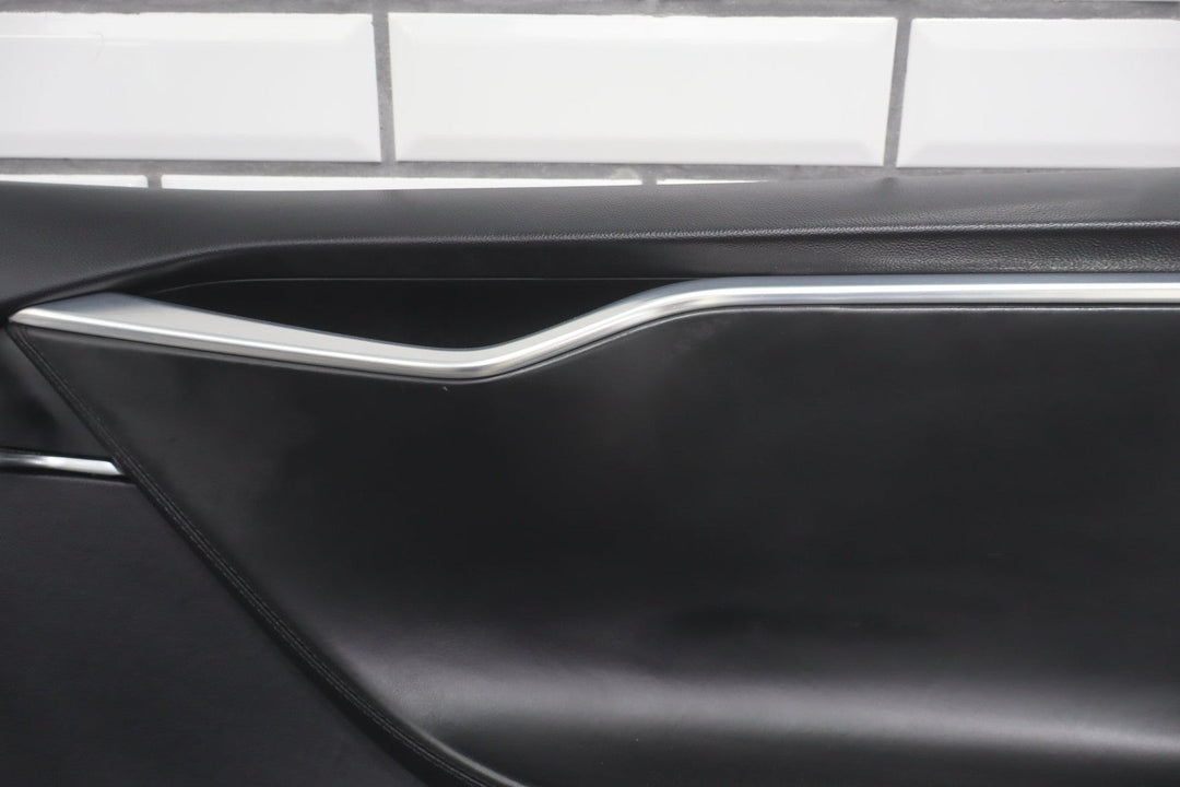 2013 Tesla Model S P85 Right Front Interior Trim Panel Black