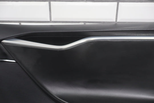 2013 Tesla Model S P85 Right Front Interior Trim Panel Black