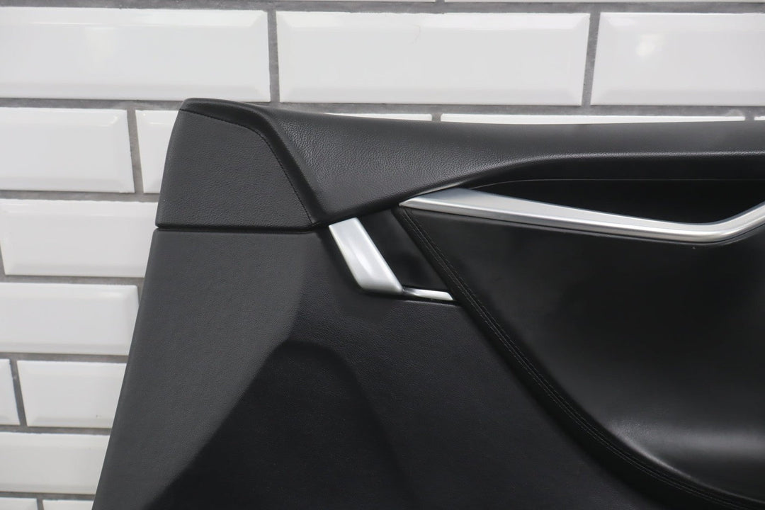 2013 Tesla Model S P85 Right Front Interior Trim Panel Black