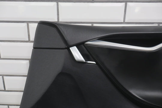 2013 Tesla Model S P85 Right Front Interior Trim Panel Black