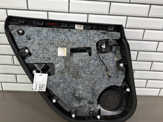 2013 Tesla Model S P85 Right Rear Door Trim Panel Black