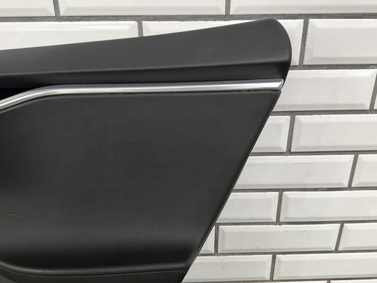 2013 Tesla Model S P85 Right Rear Door Trim Panel Black