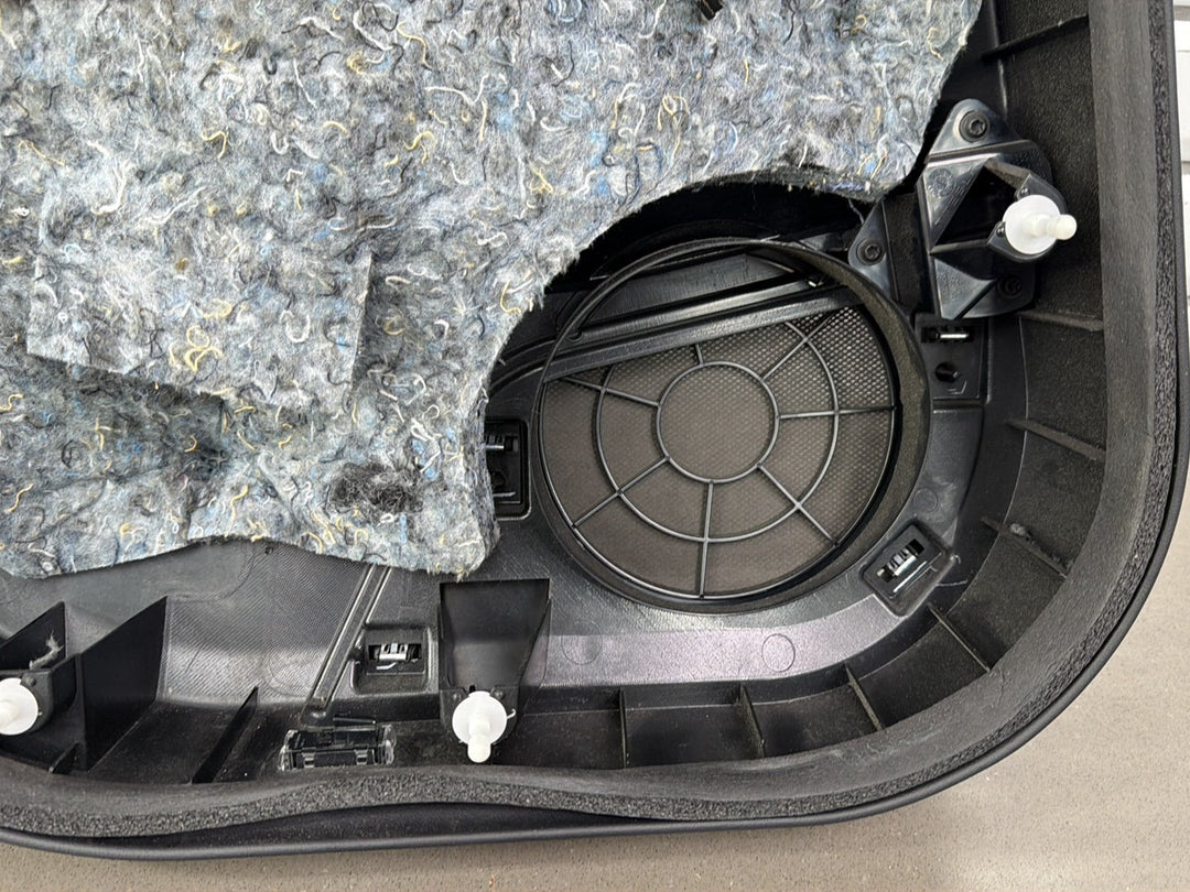 2013 Tesla Model S P85 Right Rear Door Trim Panel Black