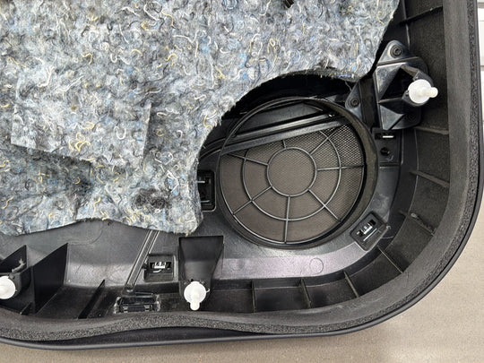 2013 Tesla Model S P85 Right Rear Door Trim Panel Black