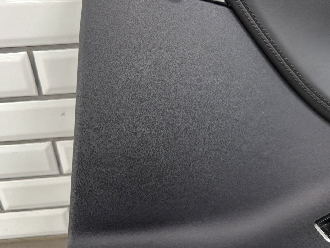 2013 Tesla Model S P85 Right Rear Door Trim Panel Black