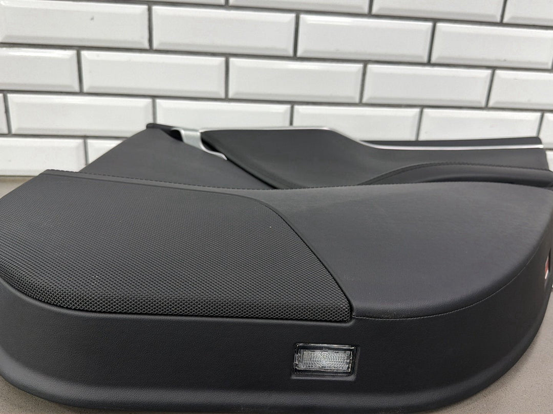 2013 Tesla Model S P85 Right Rear Door Trim Panel Black