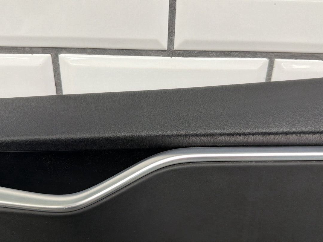2013 Tesla Model S P85 Right Rear Door Trim Panel Black