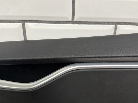 2013 Tesla Model S P85 Right Rear Door Trim Panel Black
