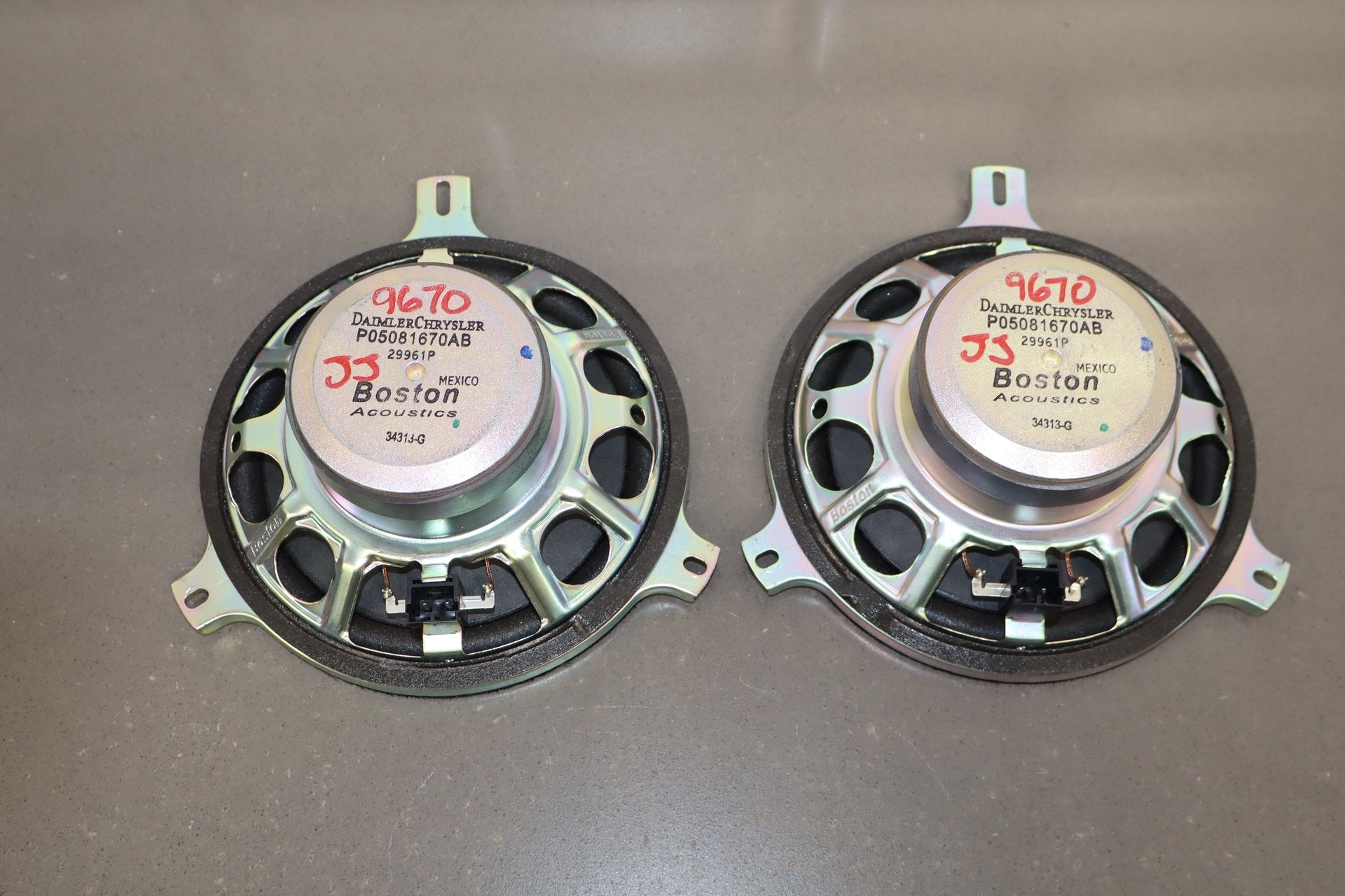 2014 Dodge Challenger Boston Acoustic Speaker Set OEM Tested