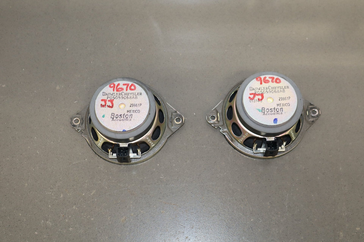 2014 Dodge Challenger Boston Acoustic Speaker Set OEM Tested