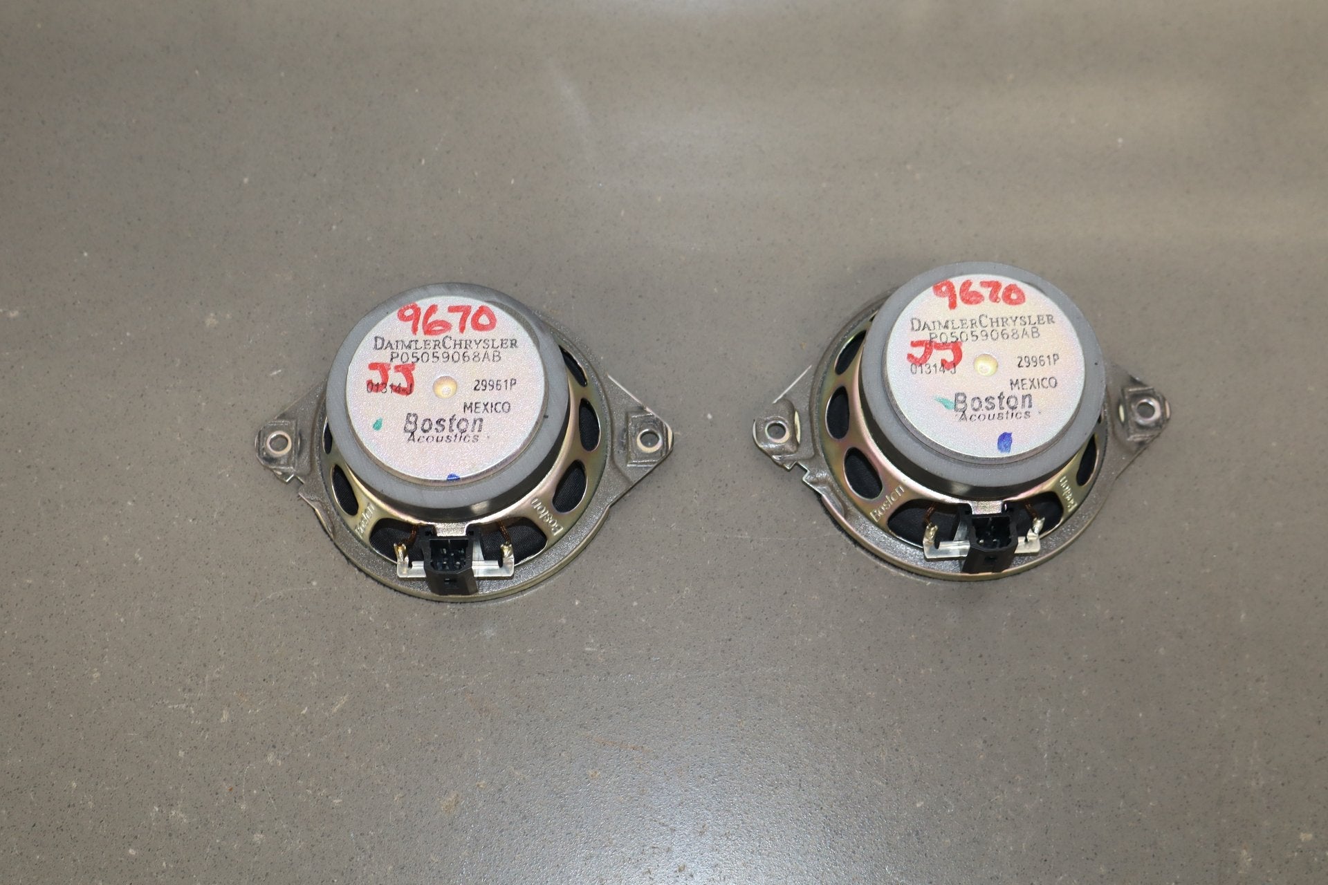 2014 Dodge Challenger Boston Acoustic Speaker Set OEM Tested