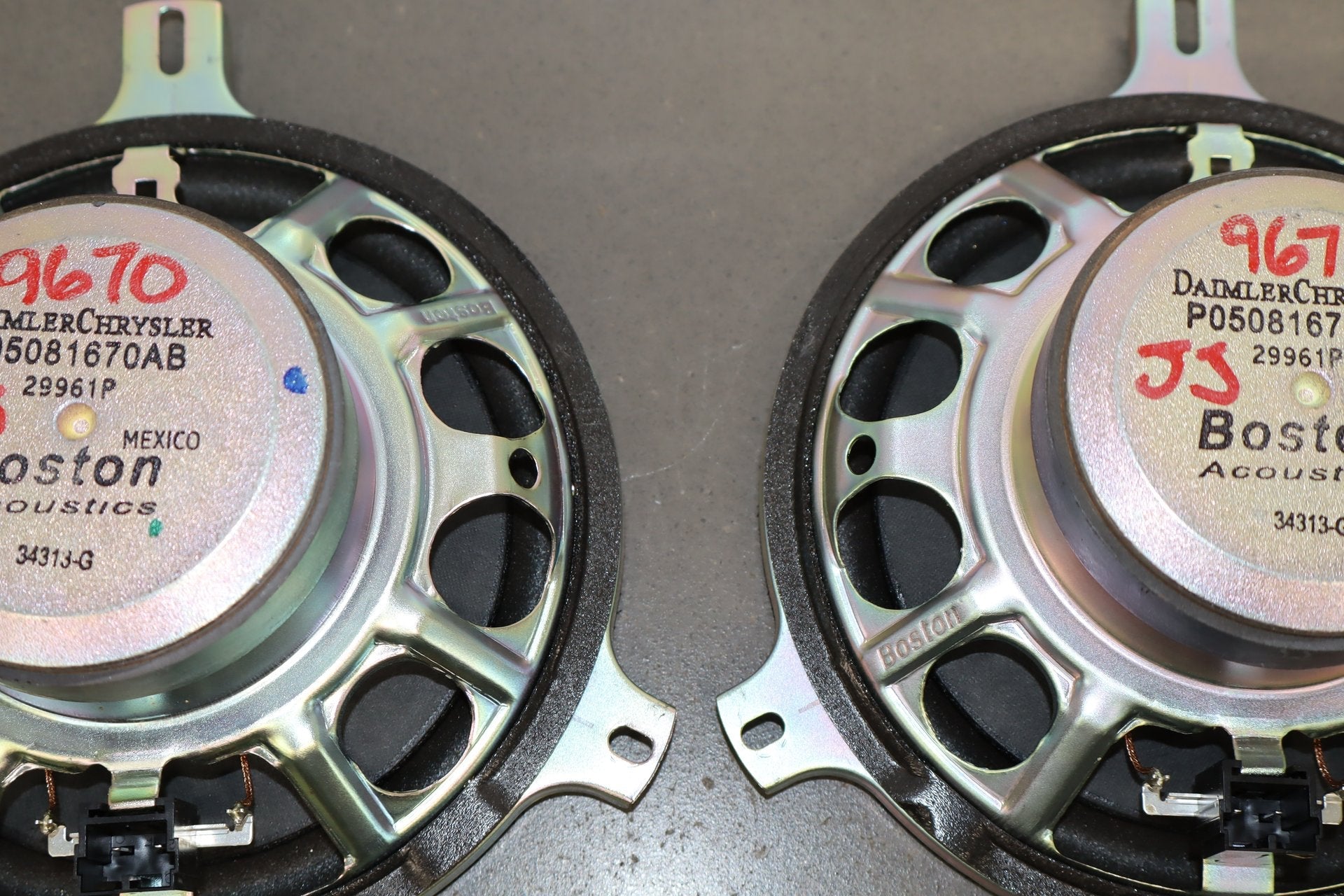 2014 Dodge Challenger Boston Acoustic Speaker Set OEM Tested