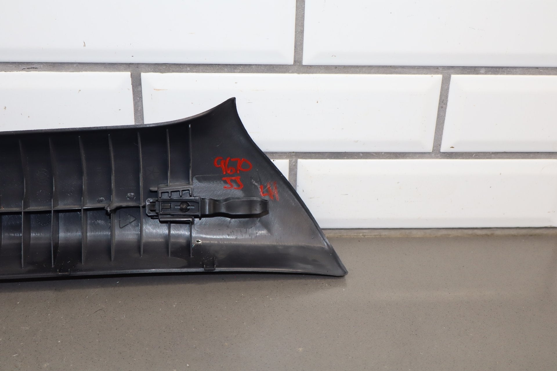 2014 Dodge Challenger Pair A Pillar Trim Dark Slate Gray DV