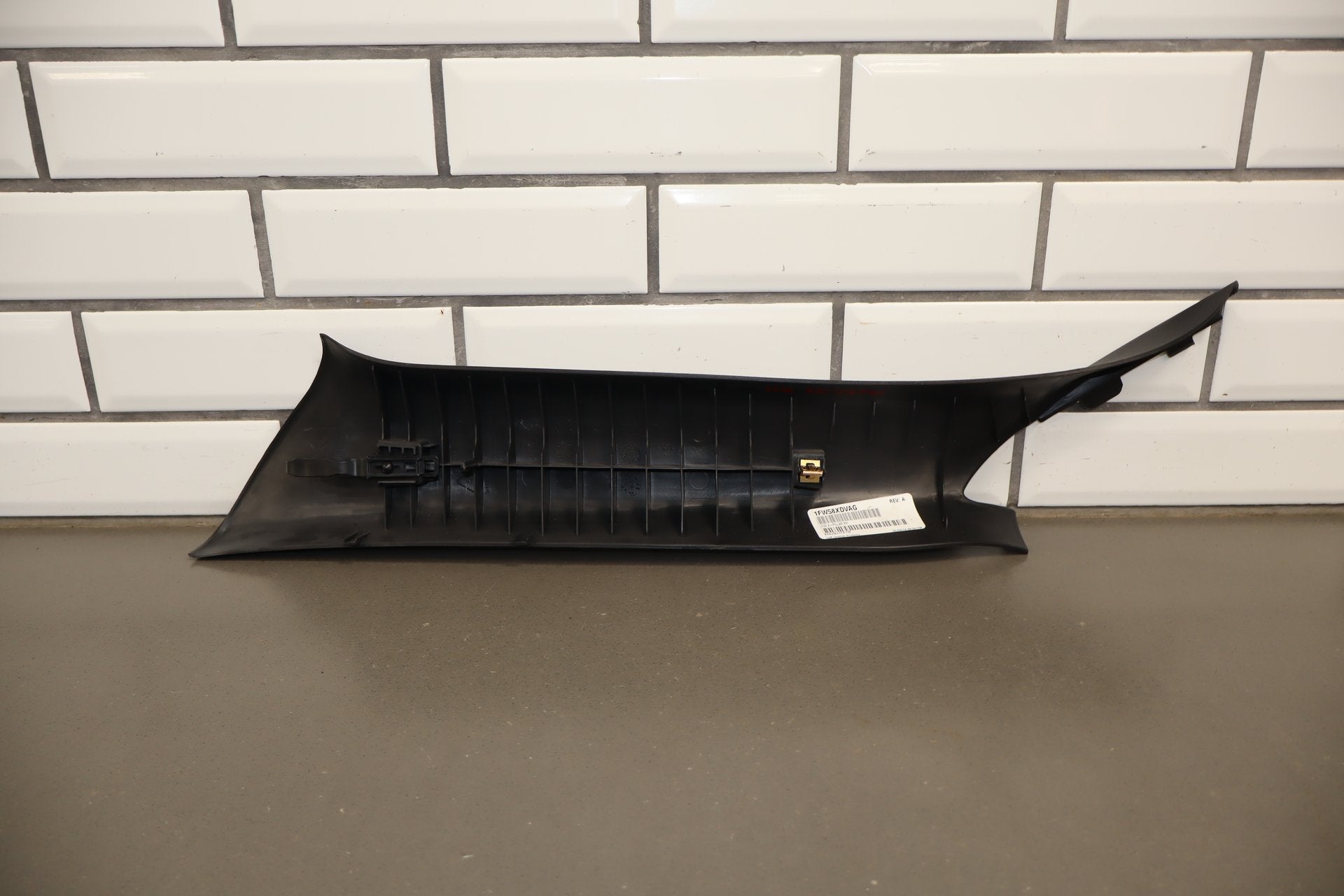 2014 Dodge Challenger Pair A Pillar Trim Dark Slate Gray DV