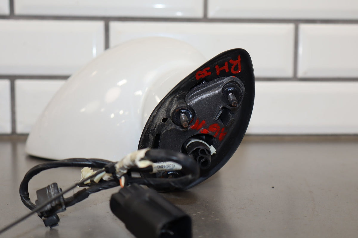 2014 Dodge Challenger Right Door Mirror Ivory Tricoat Pearl PWD