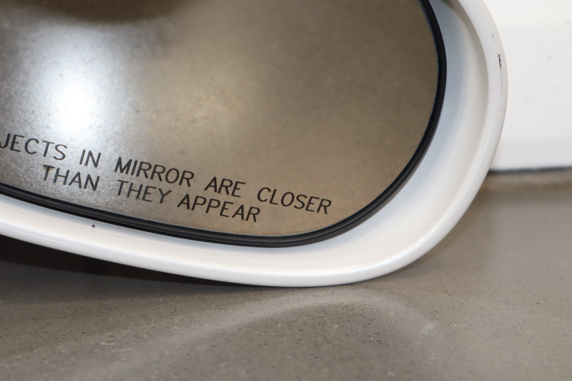 2014 Dodge Challenger Right Door Mirror Ivory Tricoat Pearl PWD
