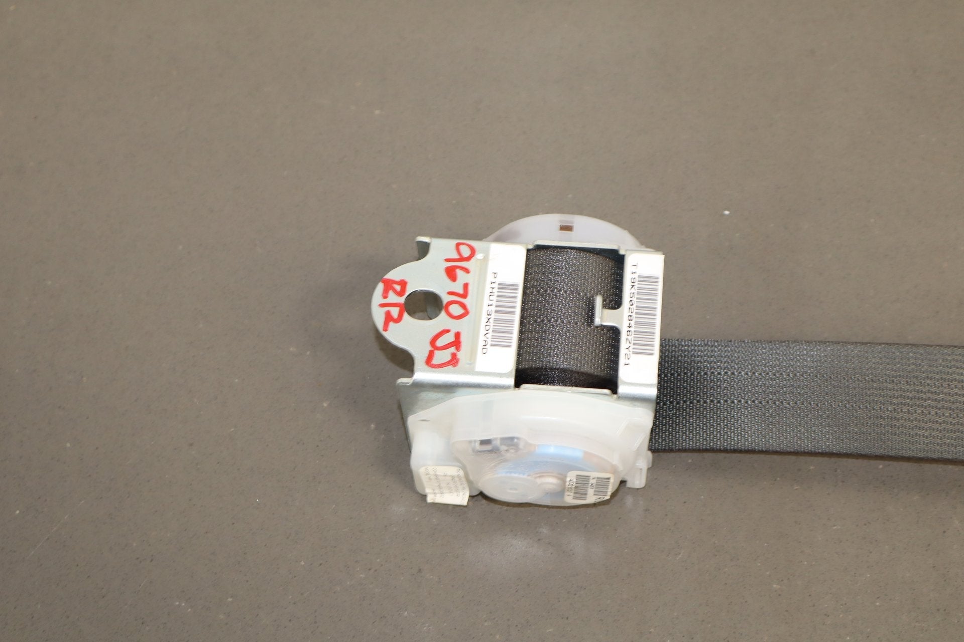 2014 Dodge Challenger R/T Right Rear Seat belt Dark Slate Gray DV
