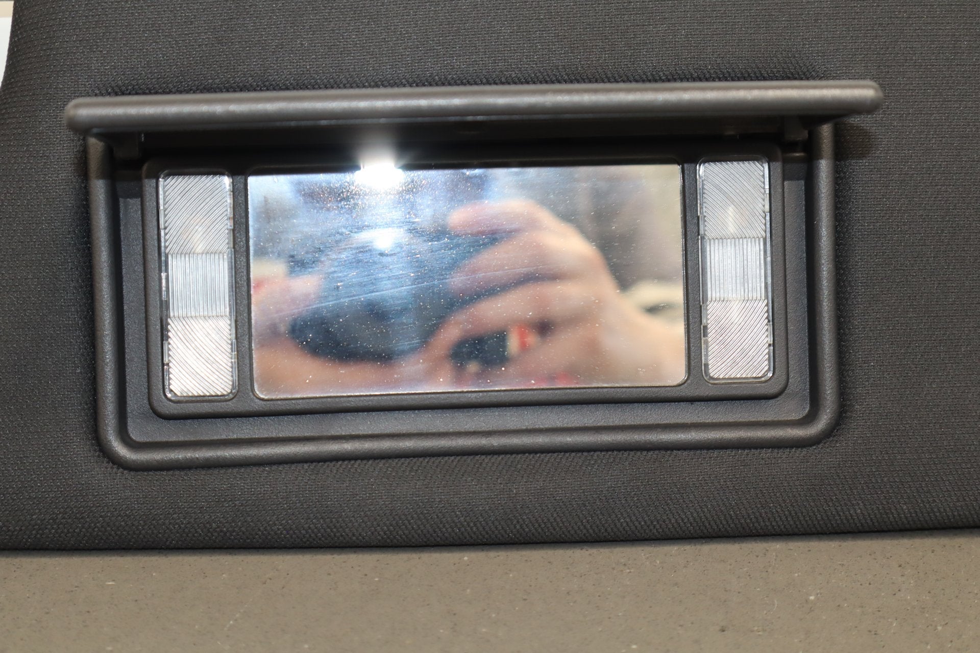 2014 Dodge Challenger R/T Sun Visor Pair Left/Right Dark Slate Gray DV