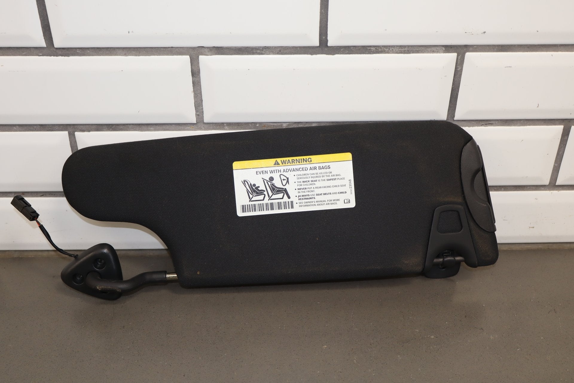 2014 Dodge Challenger R/T Sun Visor Pair Left/Right Dark Slate Gray DV