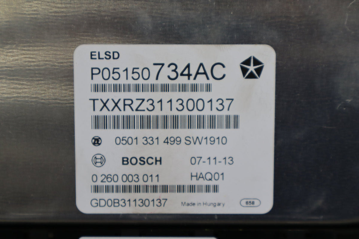 2014 Jeep Grand Cherokee SRT eLSD Control Module 05150734AC