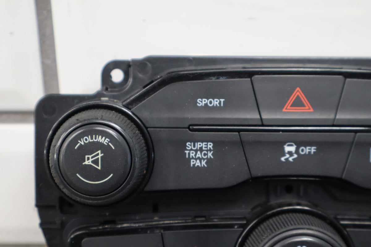 2015-16 Challenger Scat Pack Climate Control Panel Super Track 68184927AB