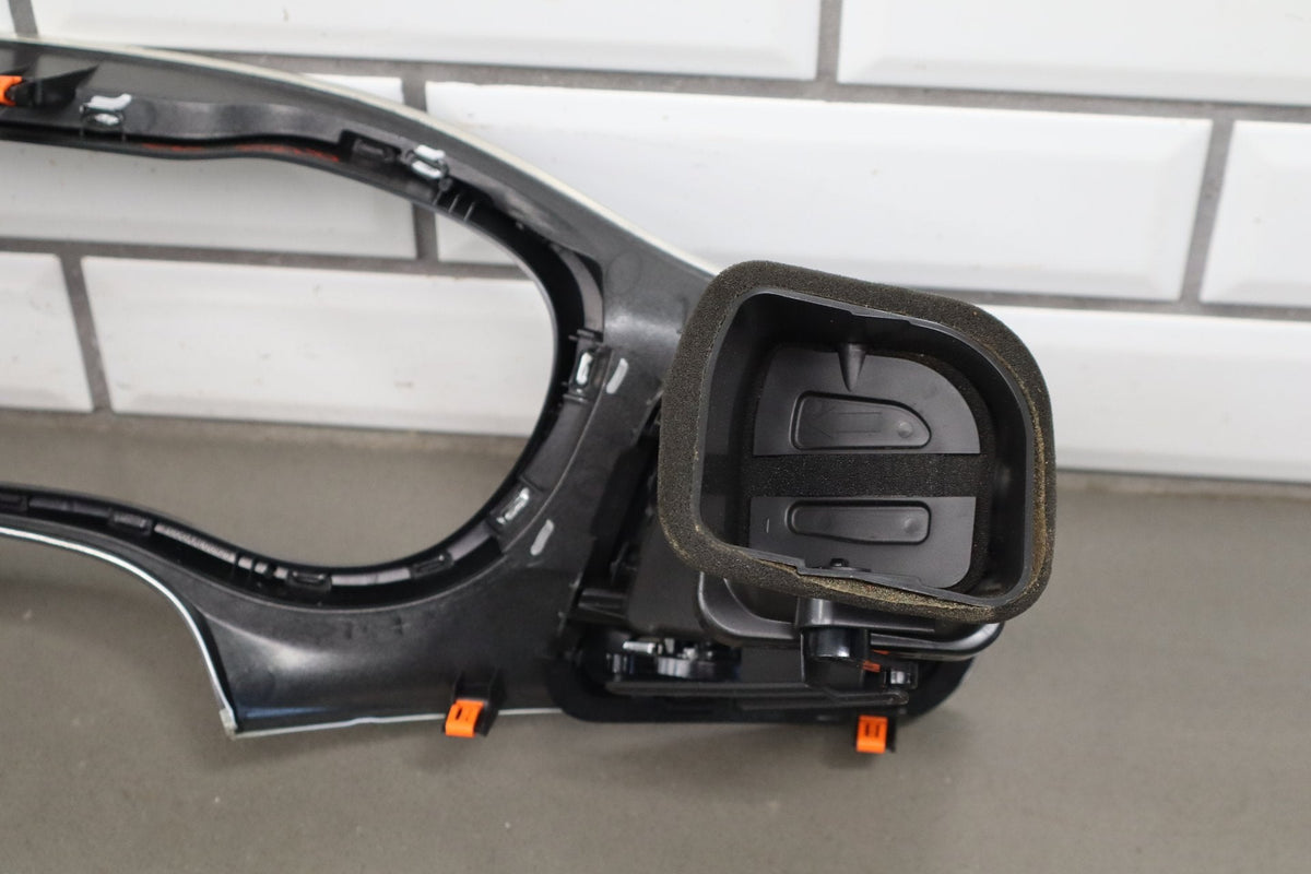 2015-18 Dodge Challenger Cluster Radio Bezel Brushed Aluminum SRT Scat Pack