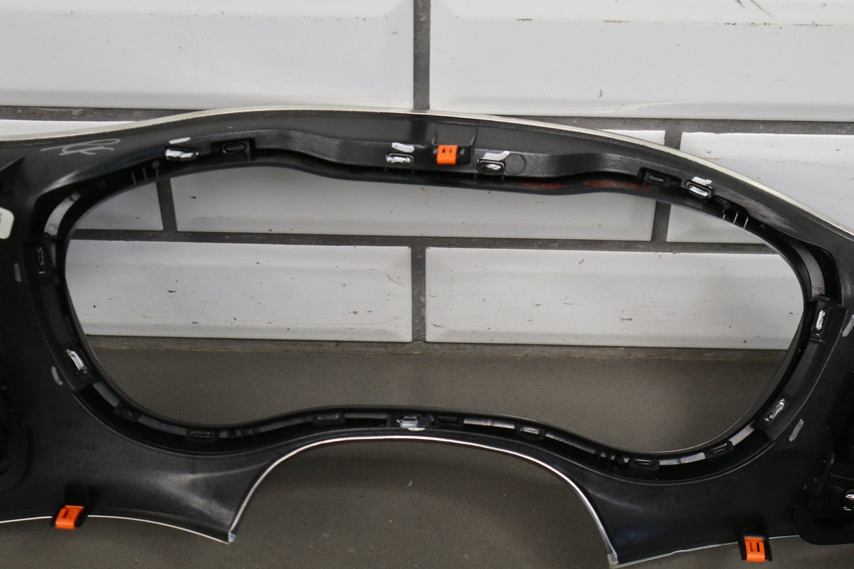 2015-18 Dodge Challenger Cluster Radio Bezel Brushed Aluminum SRT Scat Pack