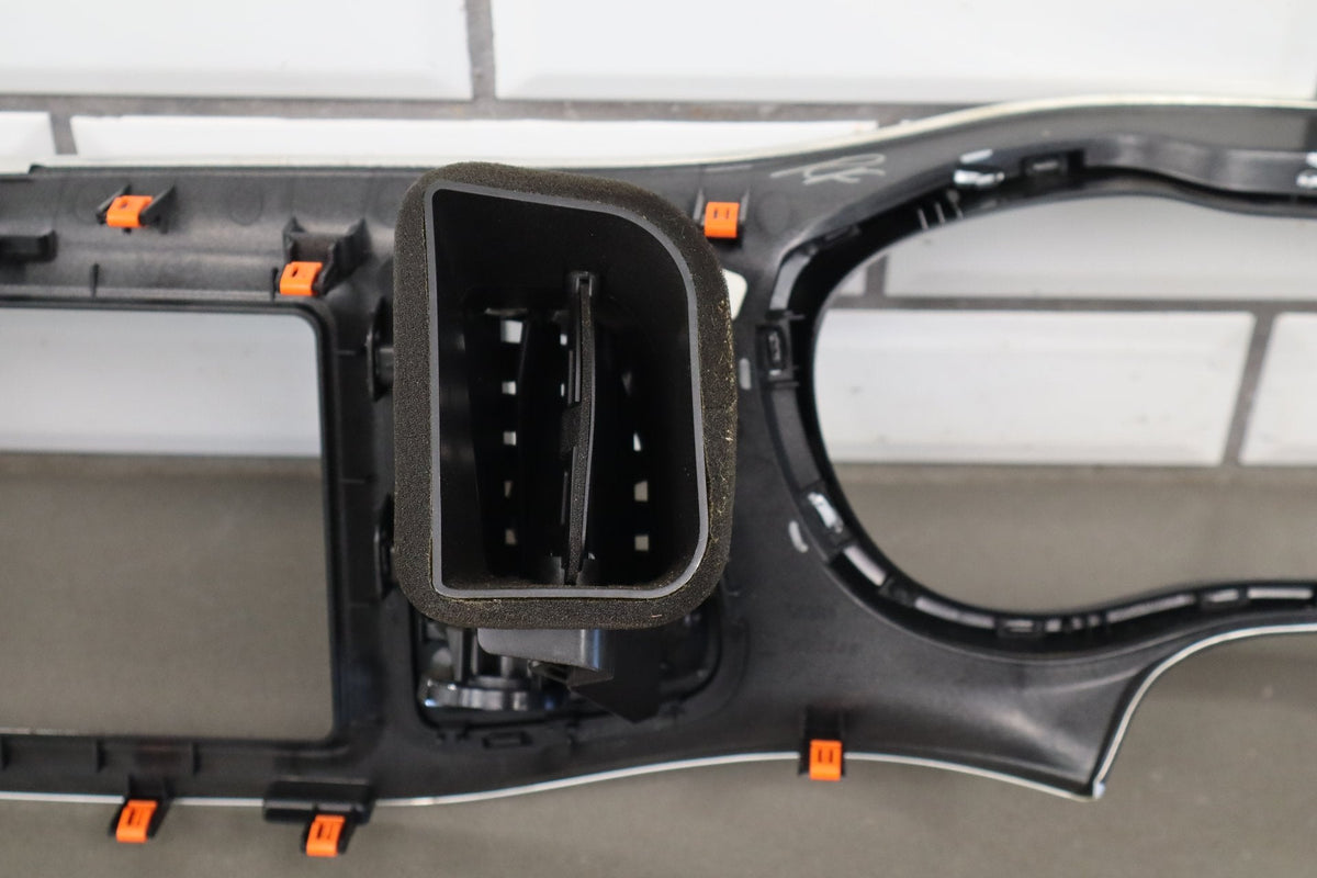 2015-18 Dodge Challenger Cluster Radio Bezel Brushed Aluminum SRT Scat Pack