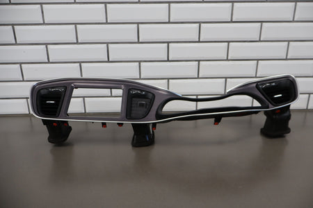 2015-18 Dodge Challenger Cluster Radio Bezel Brushed Aluminum SRT Scat Pack