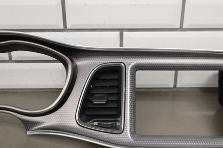 2015-18 Dodge Challenger SRT Hellcat Cluster Radio Bezel Brushed OEM