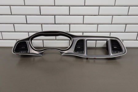 2015-18 Dodge Challenger SRT Hellcat Cluster Radio Bezel Brushed OEM