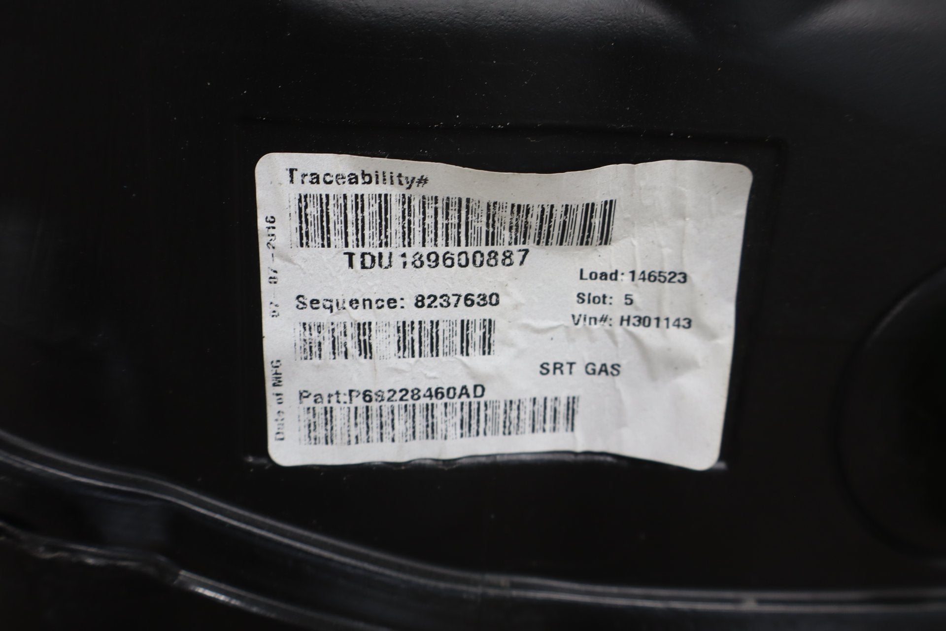 2015-2019 Dodge Challenger 6.4L 392 Fuel Tank with Pump Tested 43K
