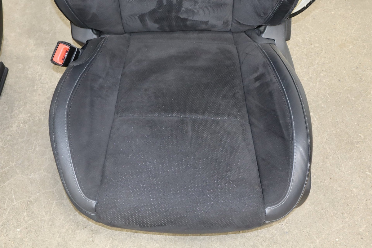 2015-2023 Dodge Challenger Scat Pack Shaker Leather/Alcantara Seat Set Black