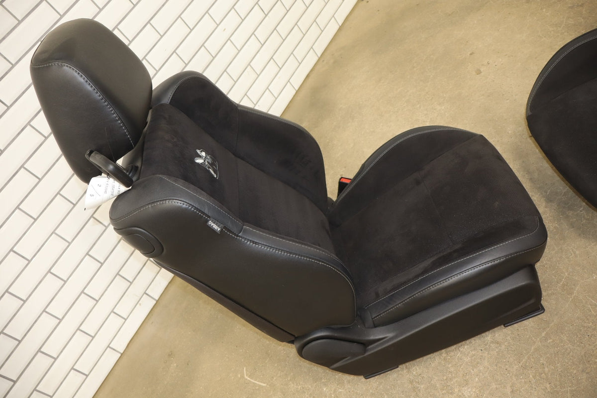 2015-2023 Dodge Challenger Scat Pack Shaker Leather/Alcantara Seat Set Black