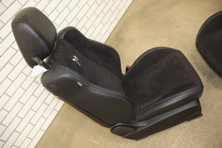 2015-2023 Dodge Challenger Scat Pack Shaker Leather/Alcantara Seat Set Black