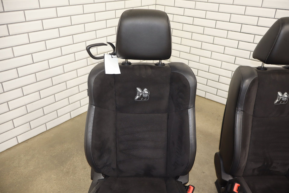2015-2023 Dodge Challenger Scat Pack Shaker Leather/Alcantara Seat Set Black