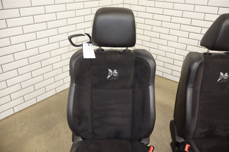 2015-2023 Dodge Challenger Scat Pack Shaker Leather/Alcantara Seat Set Black
