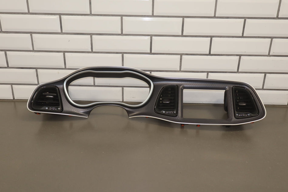 2015-2023 Dodge Challenger SRT/Hellcat Carbon Fiber Look Speedometer Radio Bezel