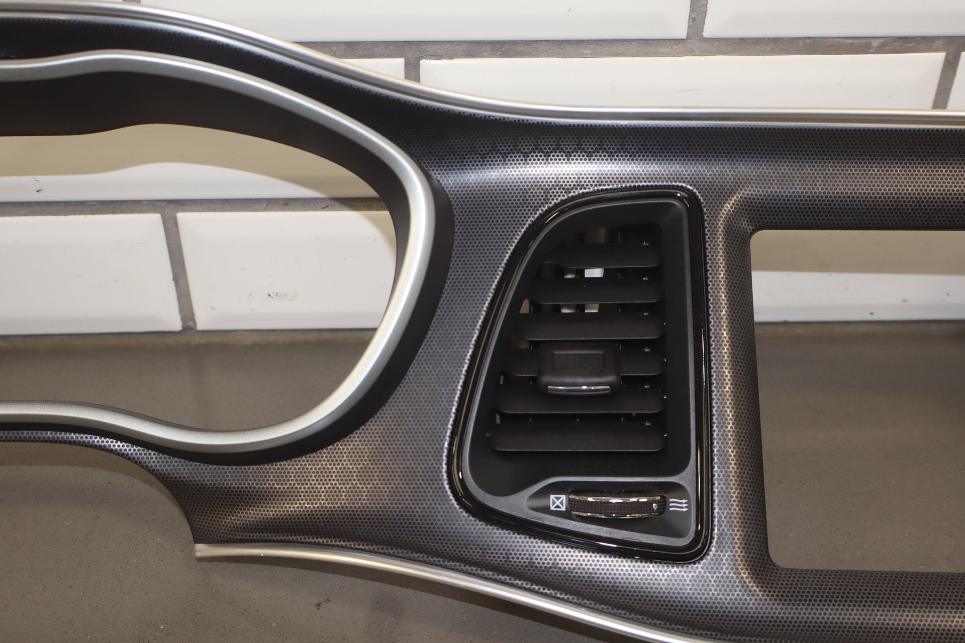 2015-2023 Dodge Challenger SRT/Hellcat Carbon Fiber Look Speedometer Radio Bezel