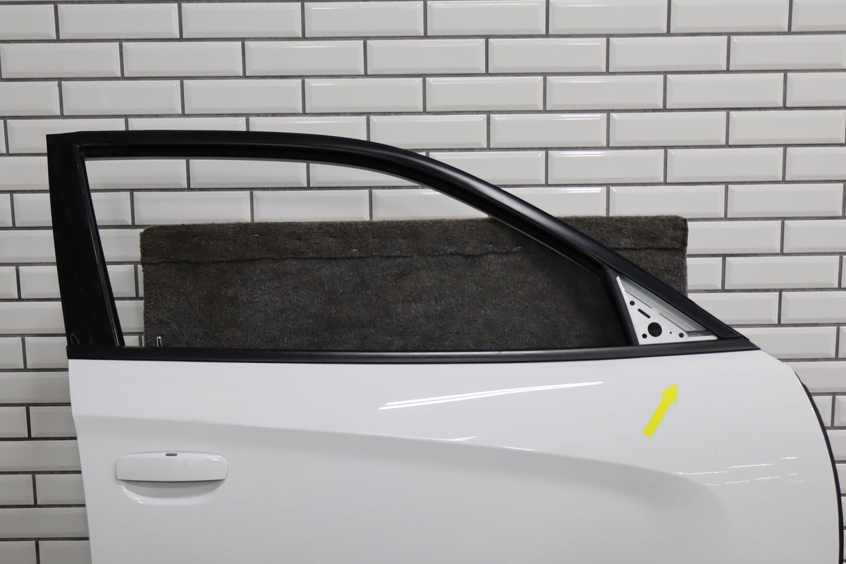 2015-2023 Dodge Charger Right Front Door White Knuckle PW7 68268054AC