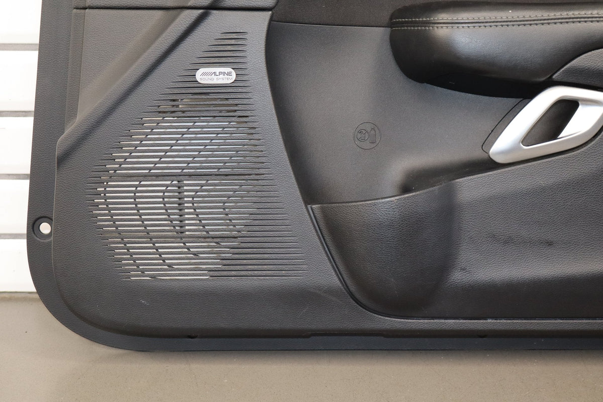 2015-22 Dodge Challenger RH Door Panel Black X9 With Switch