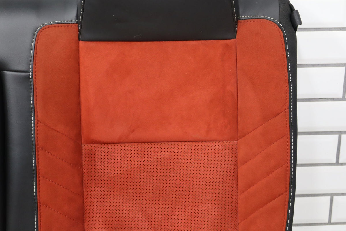 2015-23 Challenger LH Rear Seat Back Complete Ruby Red XC
