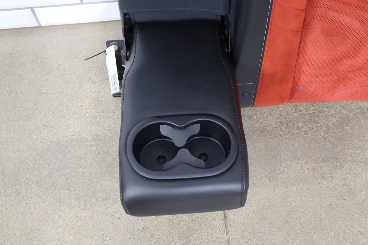 2015-23 Challenger LH Rear Seat Back Complete Ruby Red XC