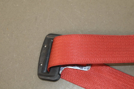 2015-23 Dodge Challenger LH Rear Seat Belt Ruby Red XC OEM